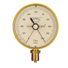 Blondelle Vacuum gauge Ø100, aluminium